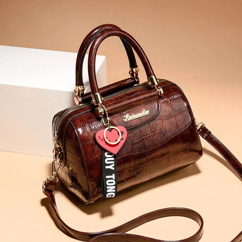 Luxury Crocodile Pattern Women’s Handbag