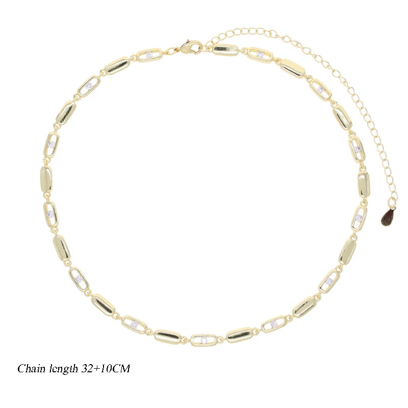 Fashion Special Water Drop Bling Oval CZ Choker Necklace Gold Color Lariat Long Bar Tear Drop Y Shape Long Tassel Women Jewelry