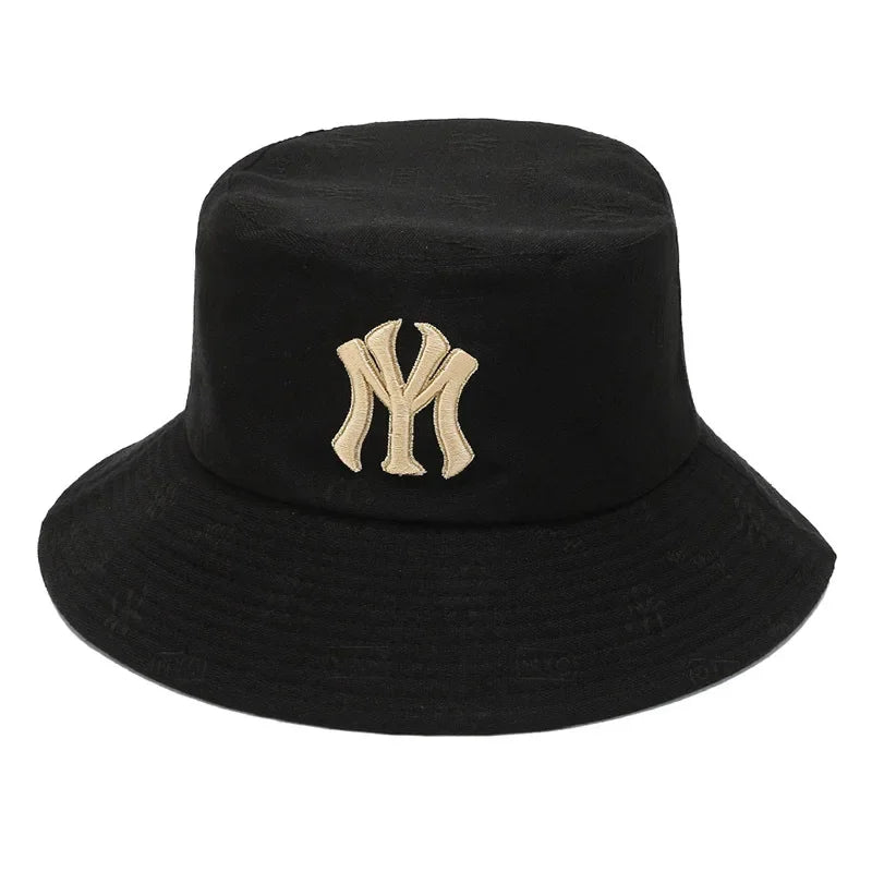 Unisex Letter Embroidery Fisherman Hat – Summer Sun Protection Bucket Hat