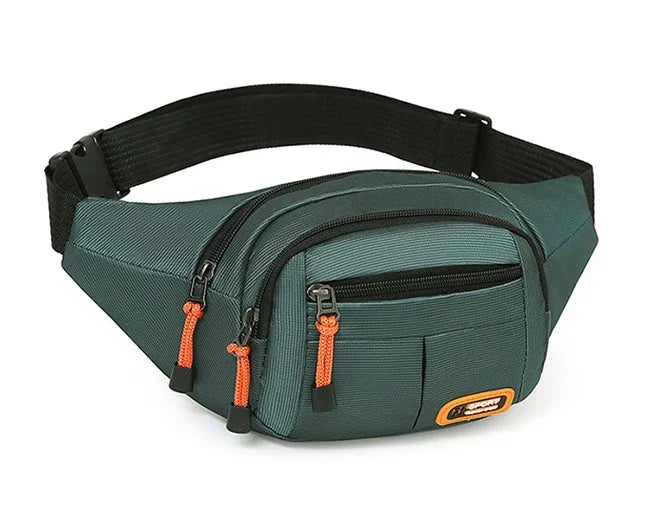 Oxford Waterproof Waist Bag for Men & Women – Large Capacity, Multifunctional Belt Pouch