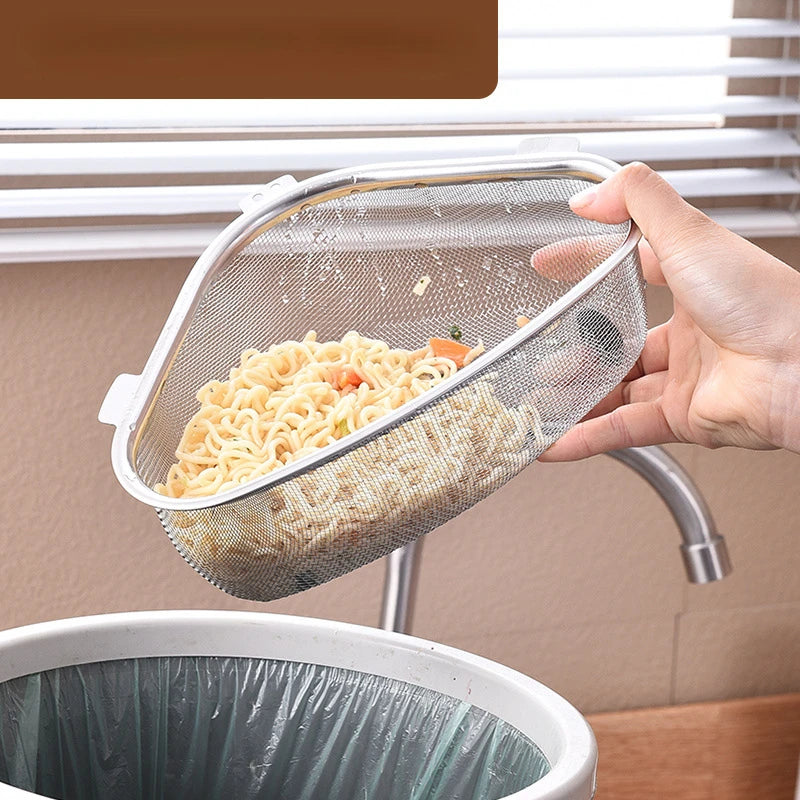 Stainless Steel Triangle Sink Drain Basket