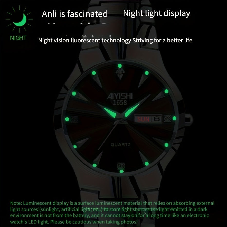 Luminous Double Date Watch