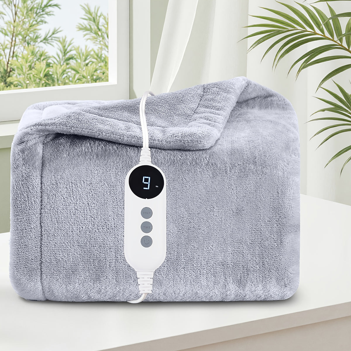 Heated Electric Blanket – All Sizes | Cozy Warm Double-Sided Flannel