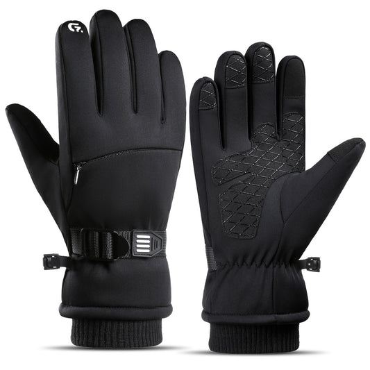 Fleece-Lined Thick Waterproof & Cold-Resistant Gloves