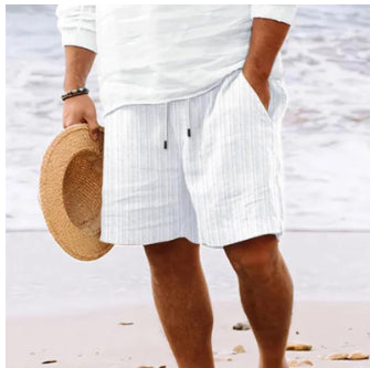 Summer Casual Solid Color Shorts Vacations Beach Pants