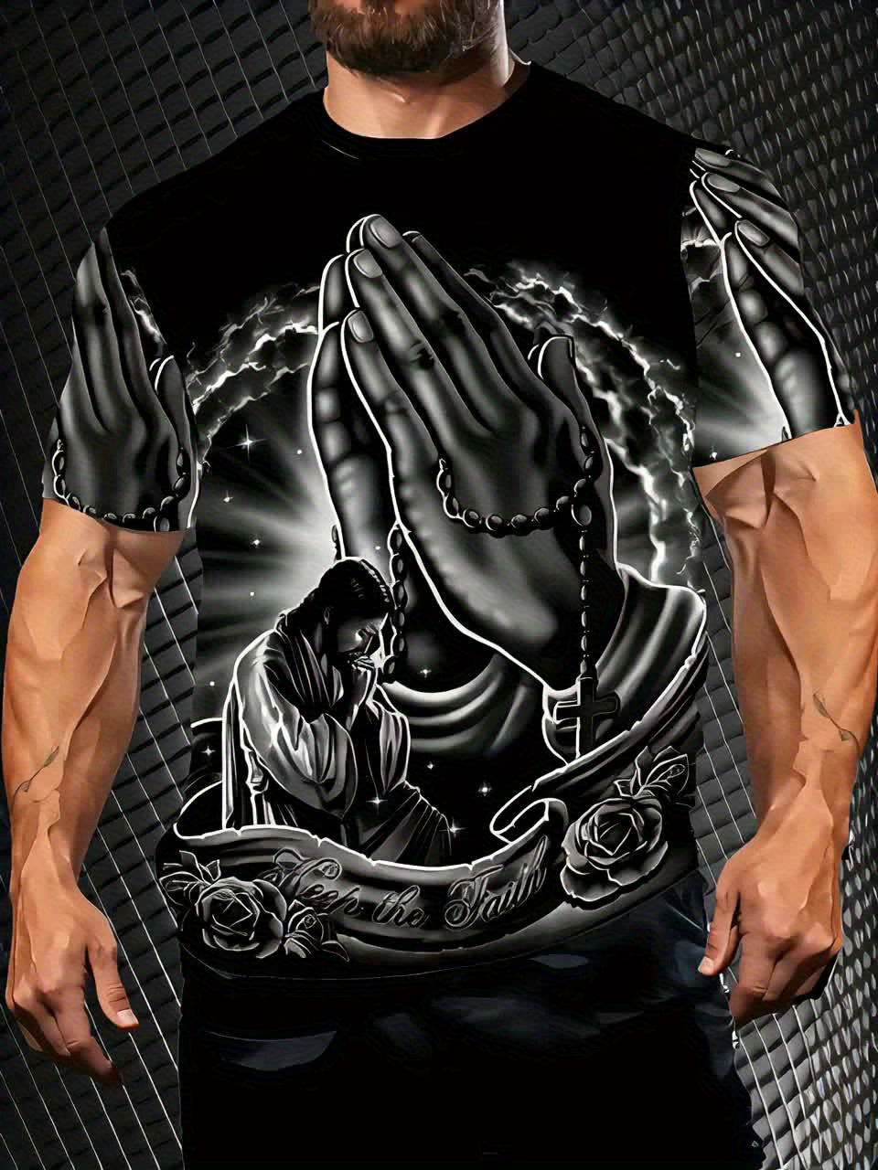 Men's Casual Crew Neck T-Shirt – Light Luxury Summer Essential