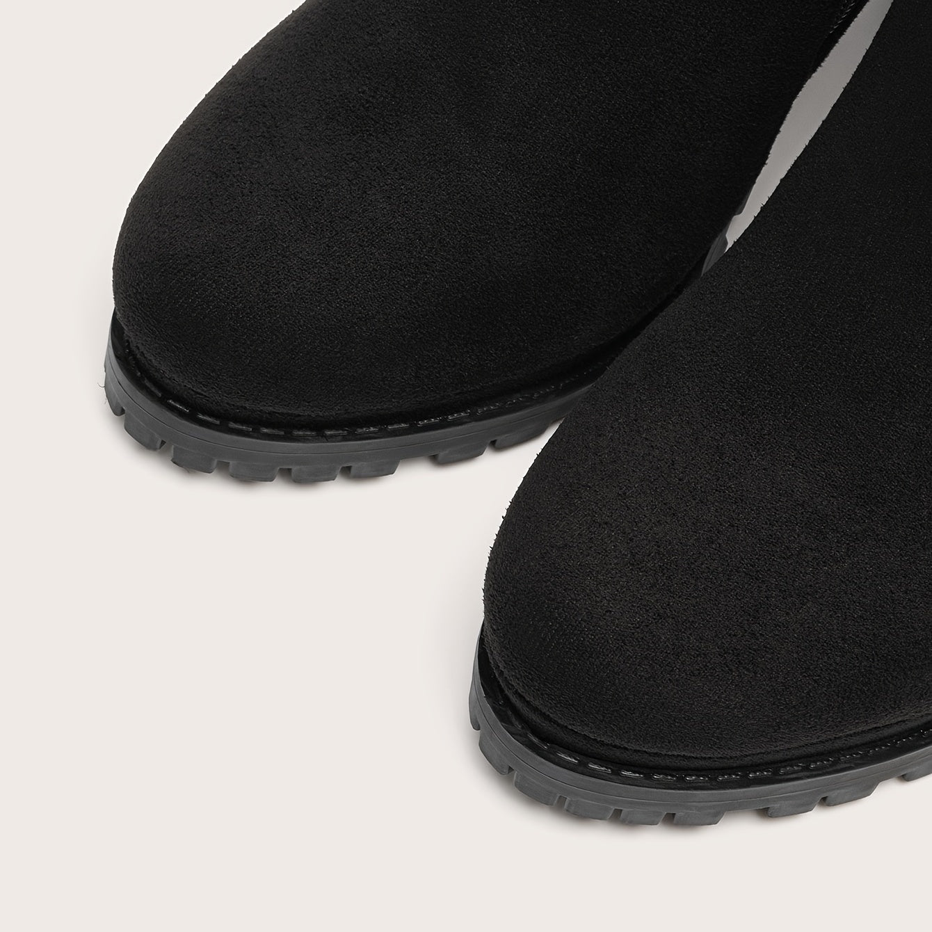 Stylish Pointed Toe Ankle Boots – Chunky Heel, Platform Comfort, Side Zipper Convenience