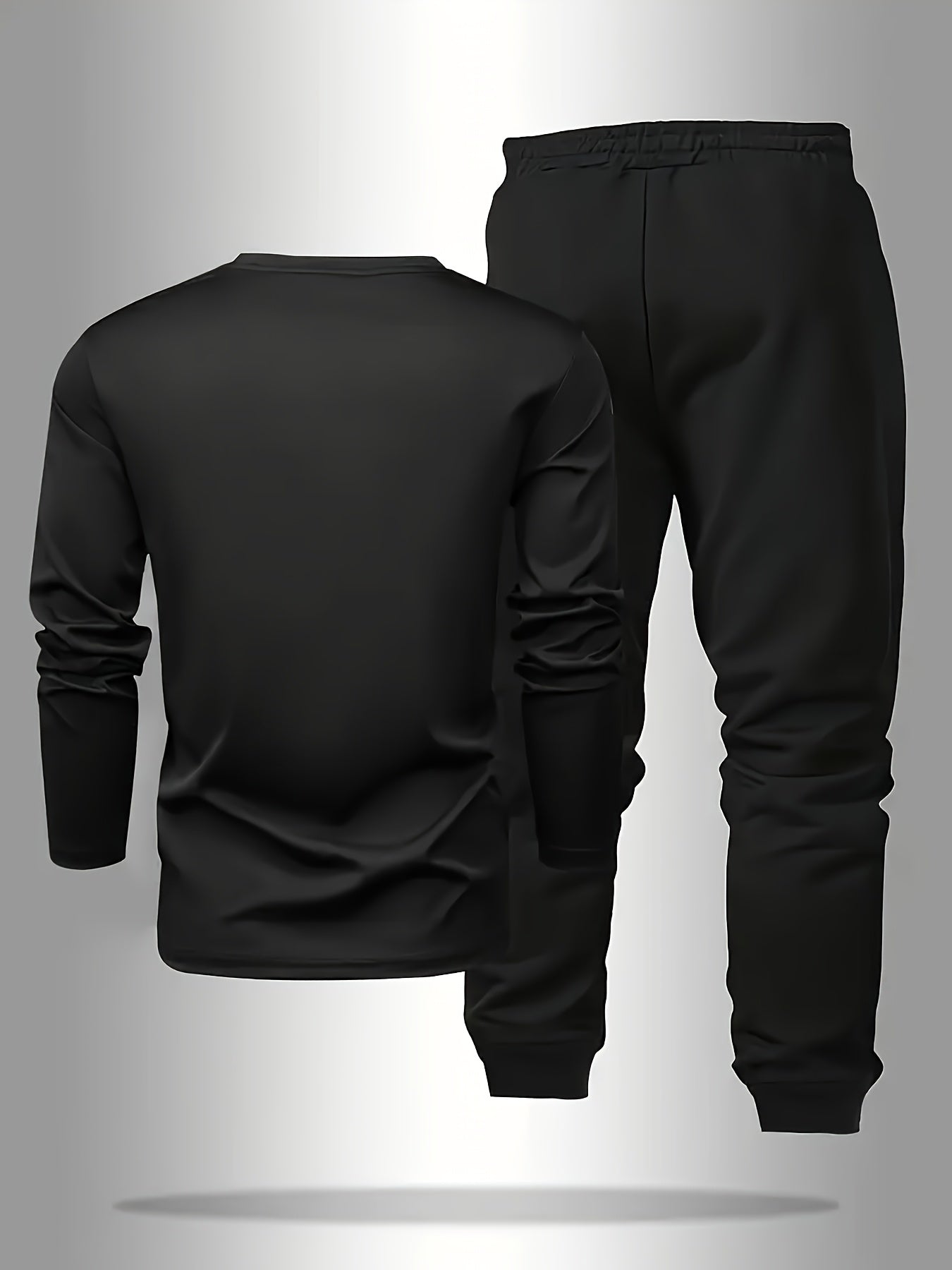 Men's Casual Fashionable Breathable Printed Loungewear Pants Set
