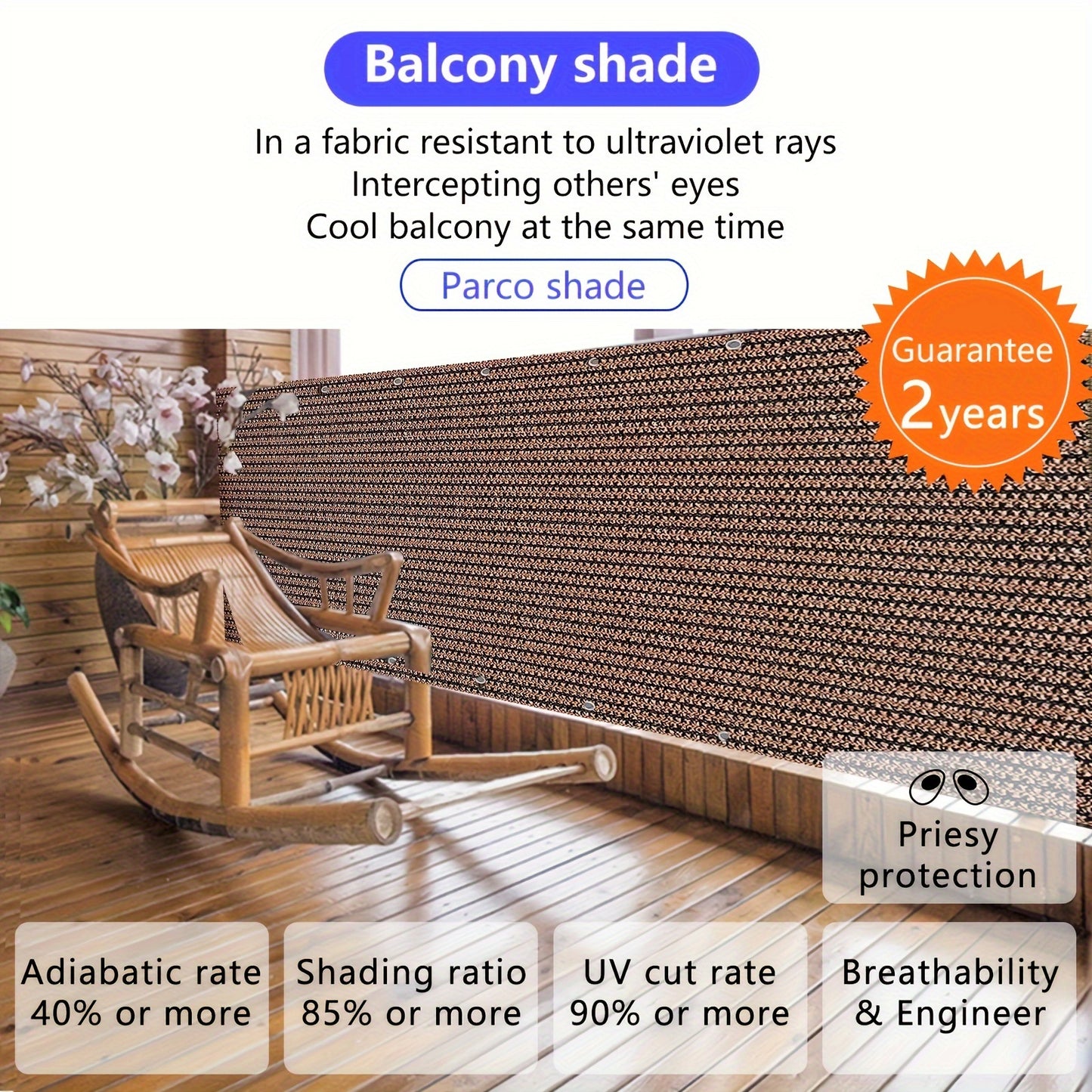 Outdoor Privacy Fence & Balcony Privacy Screen