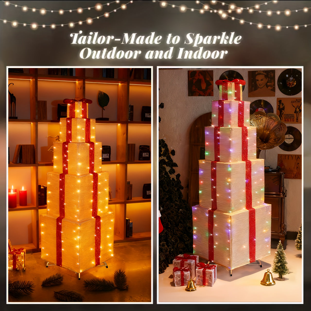 Three Sets of Christmas Luminous and Exquisite Decorative Lights