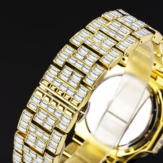 High-Grade Full Drill Square Watch