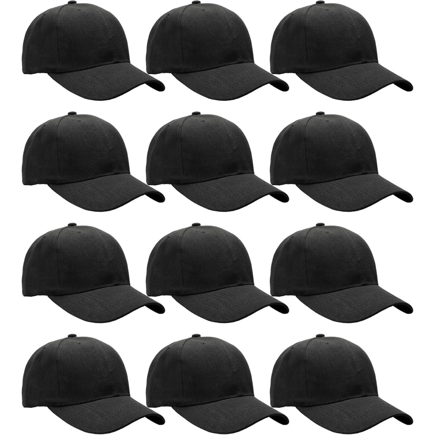 12-pack of classic baseball caps