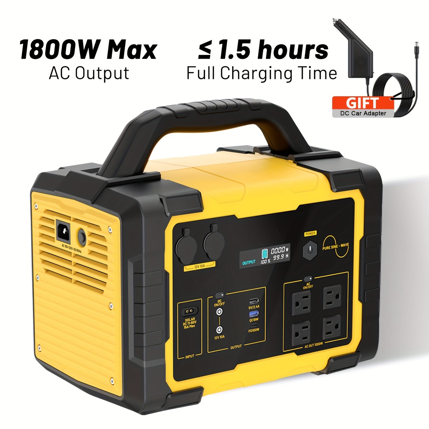 A Mobile Power Supply, equipped with a 200W solar panel