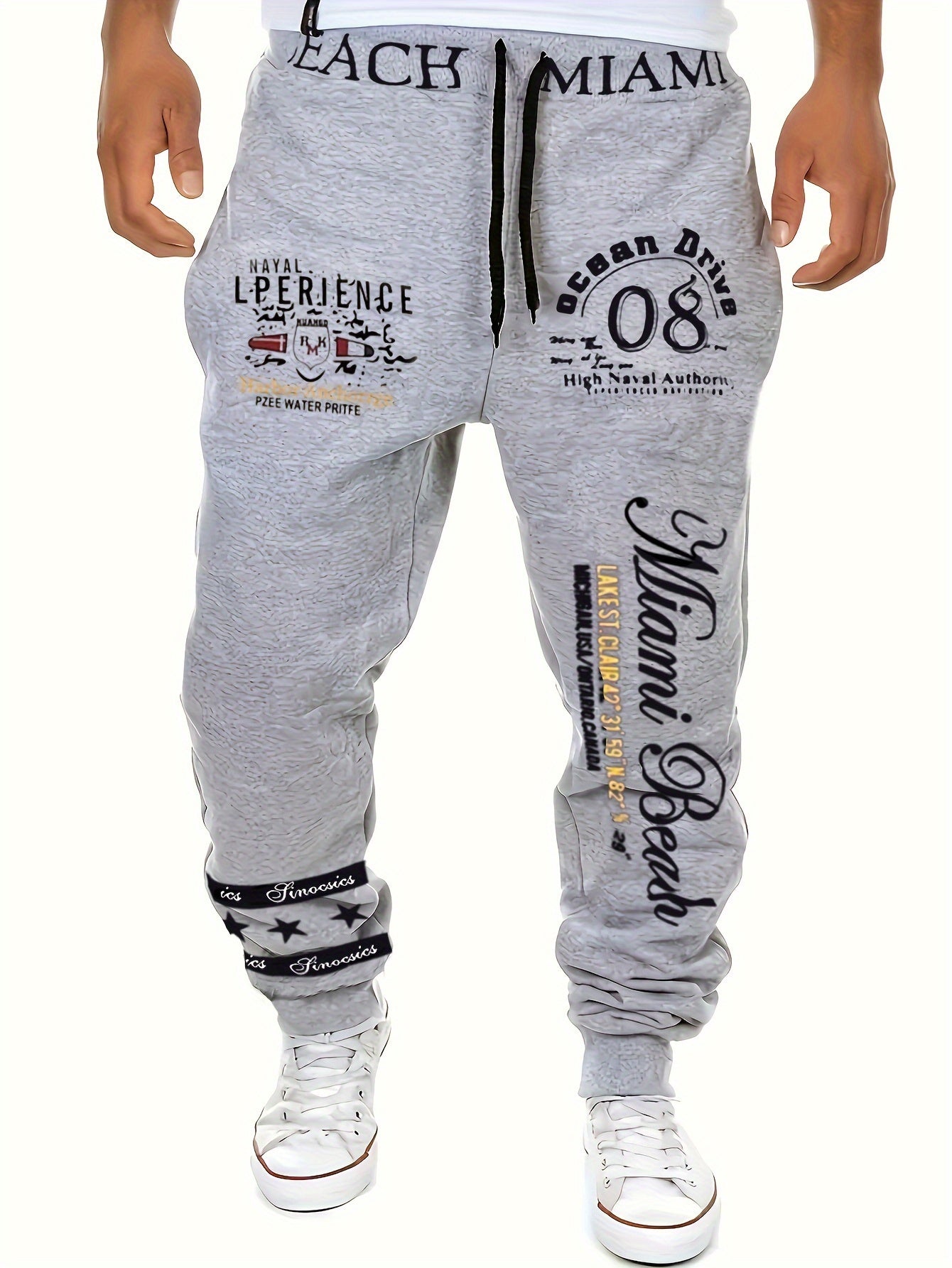 Men's Casual Cuffed Drawstring Sweatpants