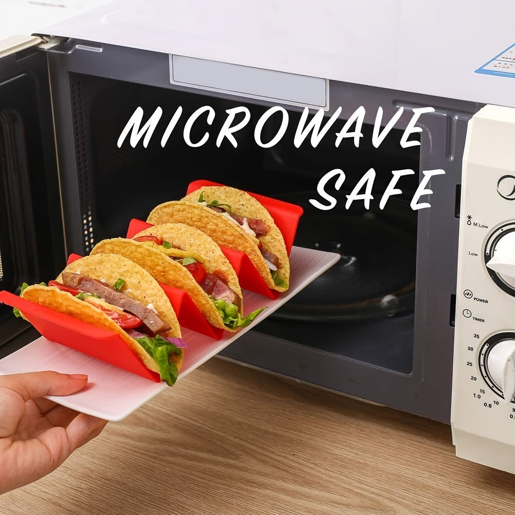 1pc/6pcs Colorful Taco Holder Stands – Premium Large Taco Tray Plates