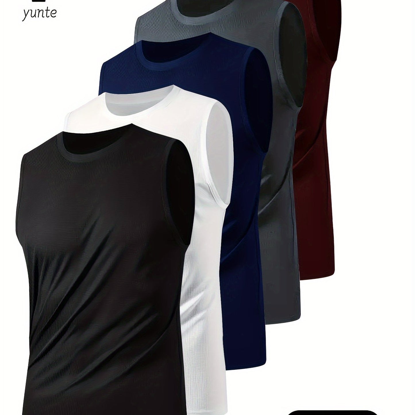 Men’s Sleeveless Athletic Vests – 5-Pack Performance Tank Tops