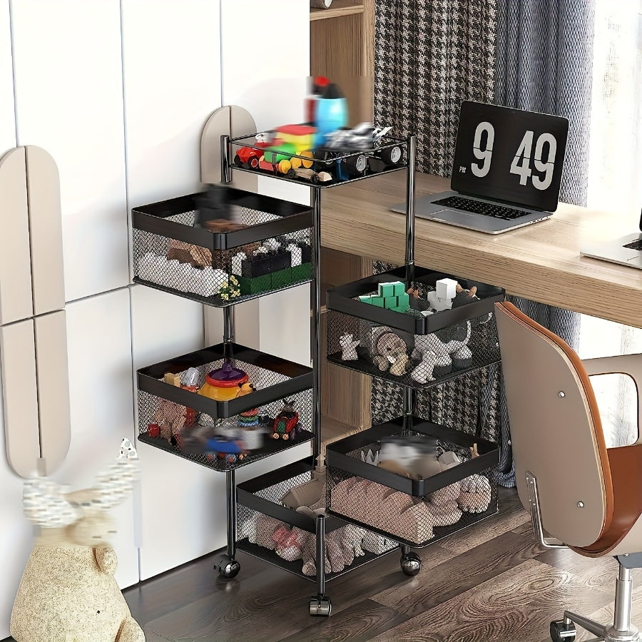 multi-functional rotating storage rack