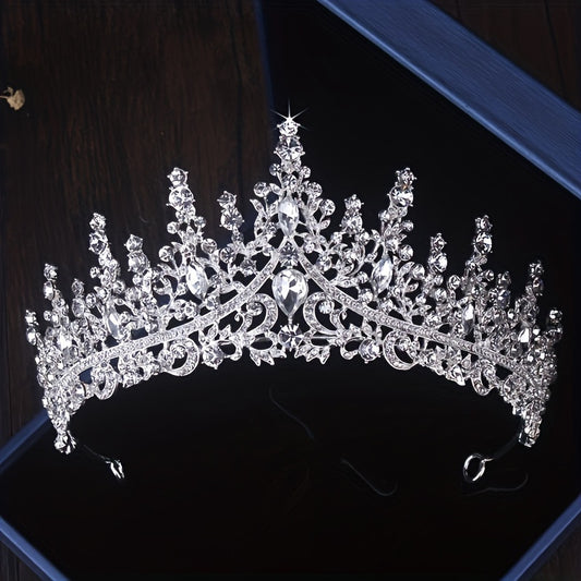High-End Luxury Crown Necklace & Earring Set – Perfect for Brides and Special Occasions