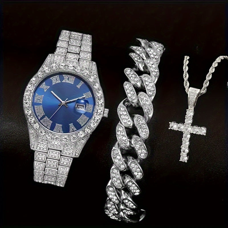 Mayer Migu Men's Watch & Accessories Set – 3 or 4 Piece Gift Collection