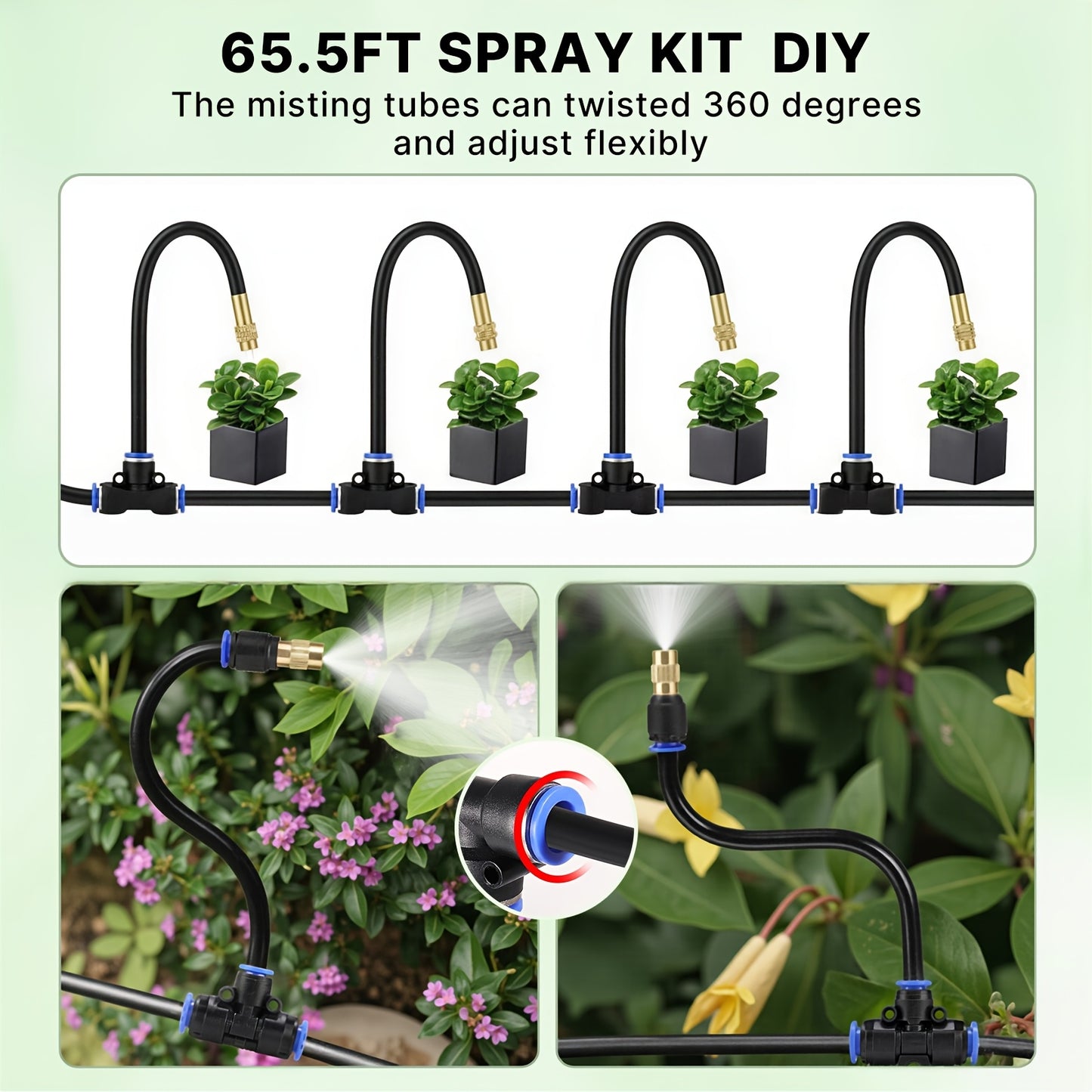 Automatic Drip Irrigation System Kit (70/100/130 PCS)