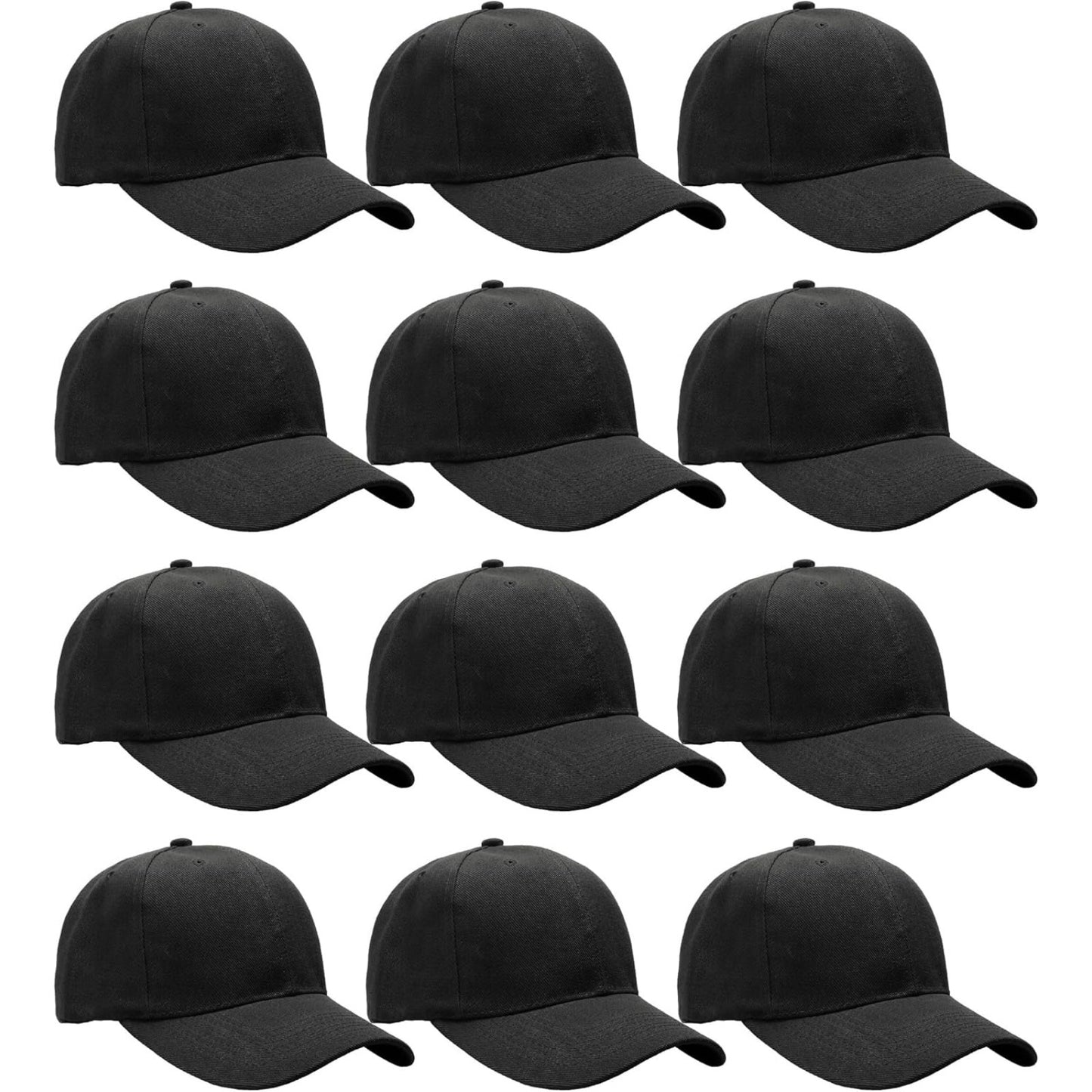 12-pack of classic baseball caps