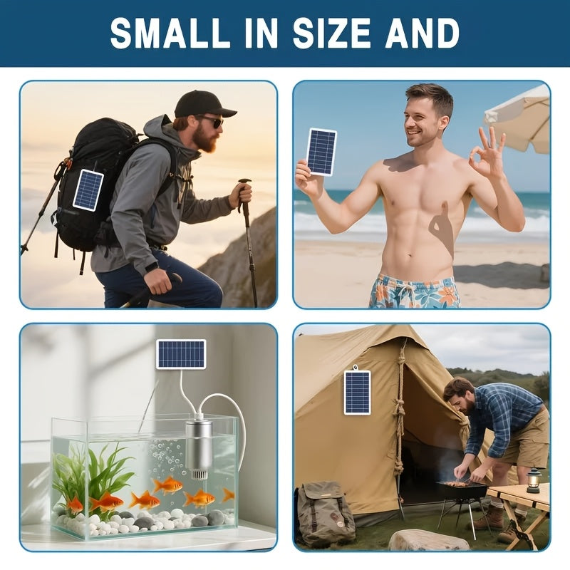 2W Portable Solar Charger with USB – Compact & Lightweight Outdoor Power Solution