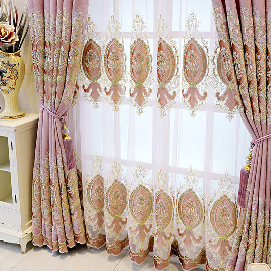 Modern Jacquard Burnt-Out Window Screen Curtain