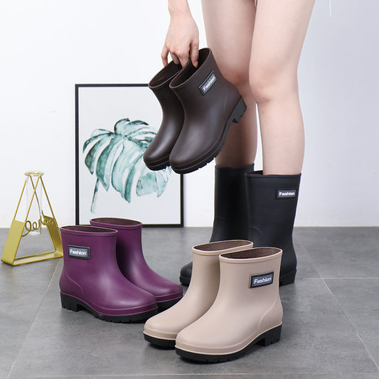 Fashionable & Functional Women's Mid-Calf Rain Boots