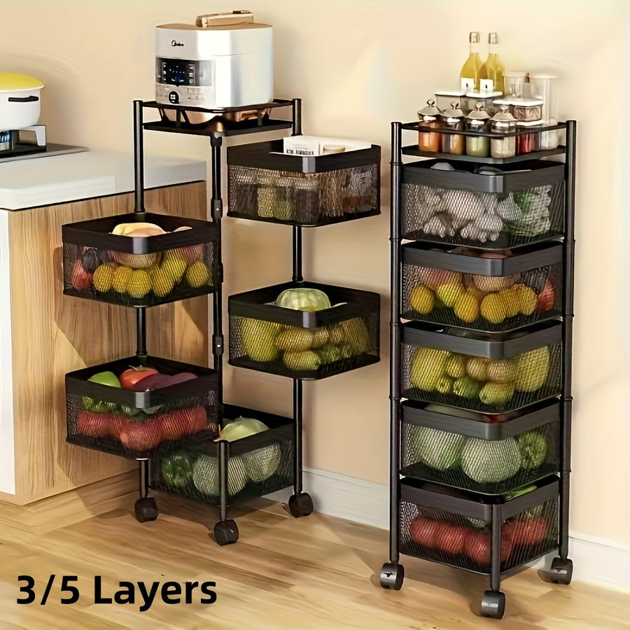 multi-functional rotating storage rack