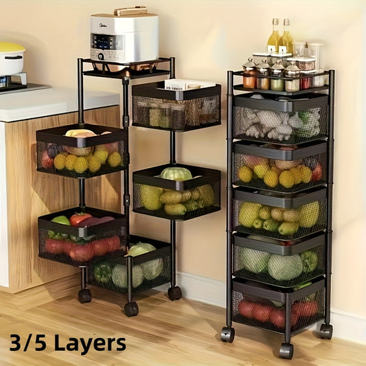 multi-functional rotating storage rack
