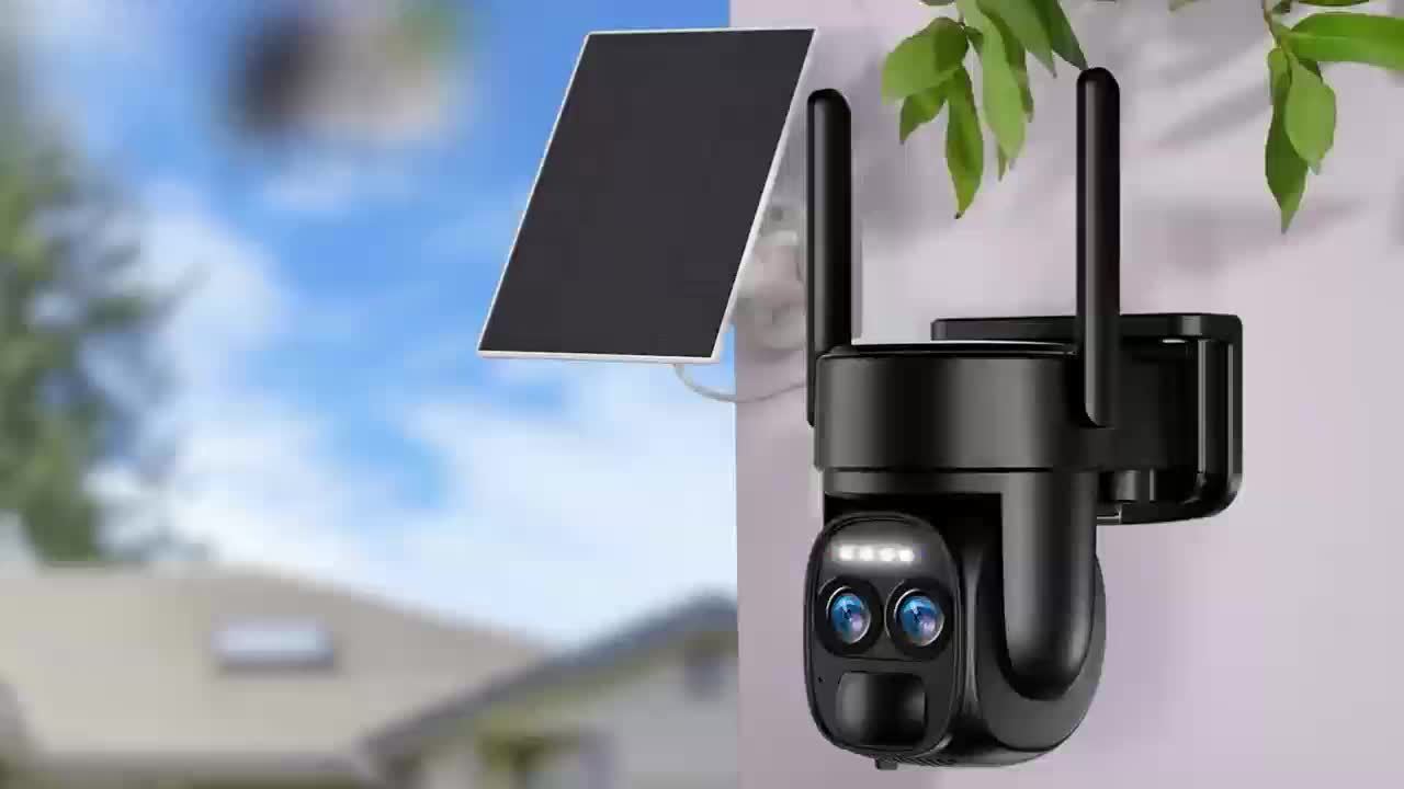 BEENOCAM 10× Zoom 360° Solar-Powered Security Camera