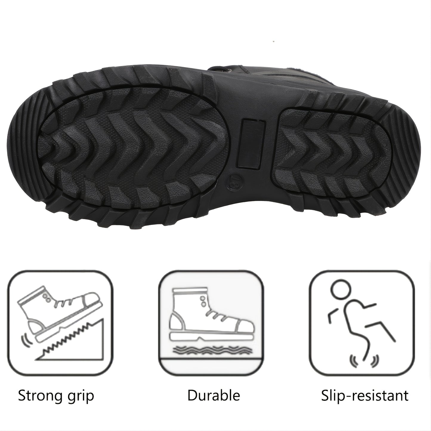 Riemot Men's High-Quality Snow Boots Durable