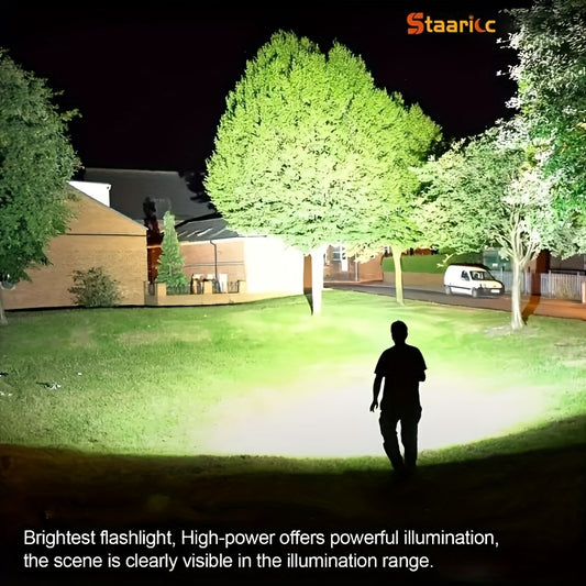 1pc LED Flashlight with Powerful 4 LEDs & COB Side Light