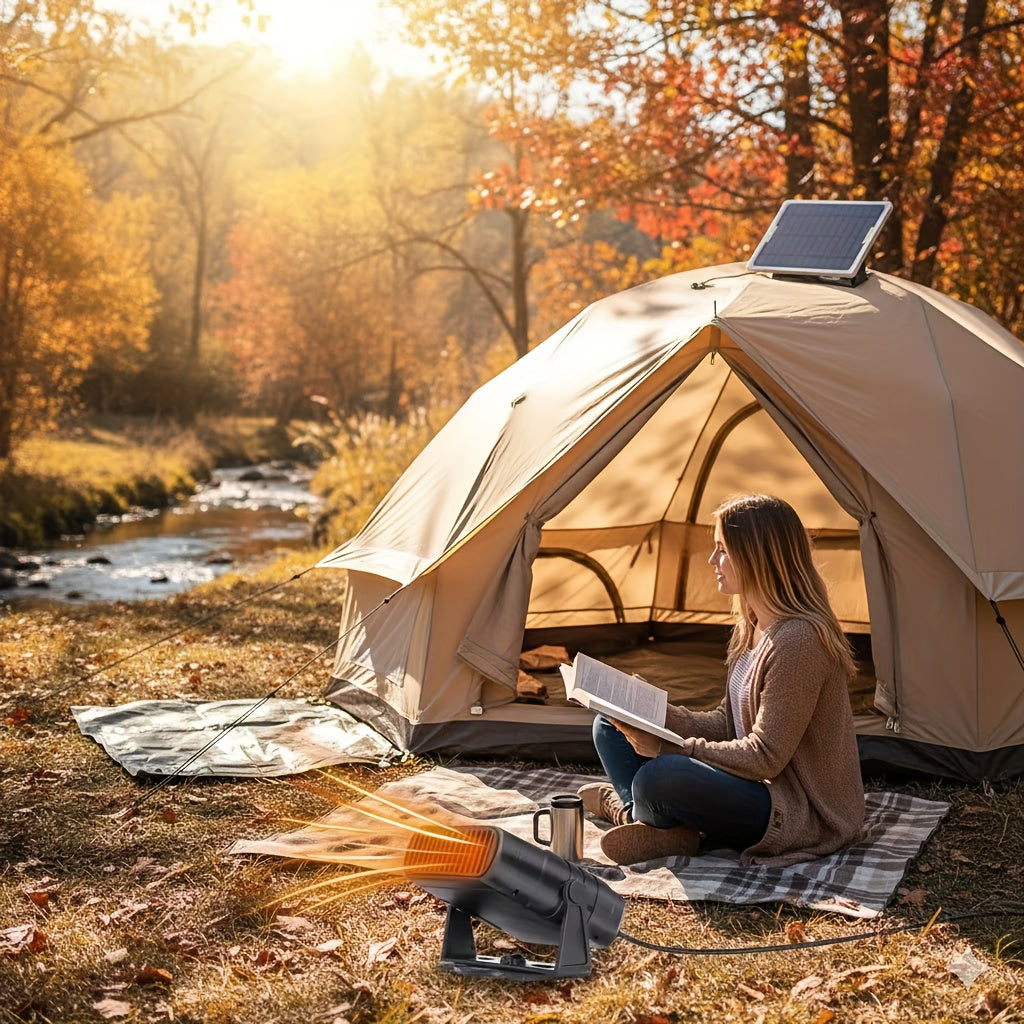 PET Fast Heating Ceramic Heater – Monocrystalline Solar Outdoor Camping Heater
