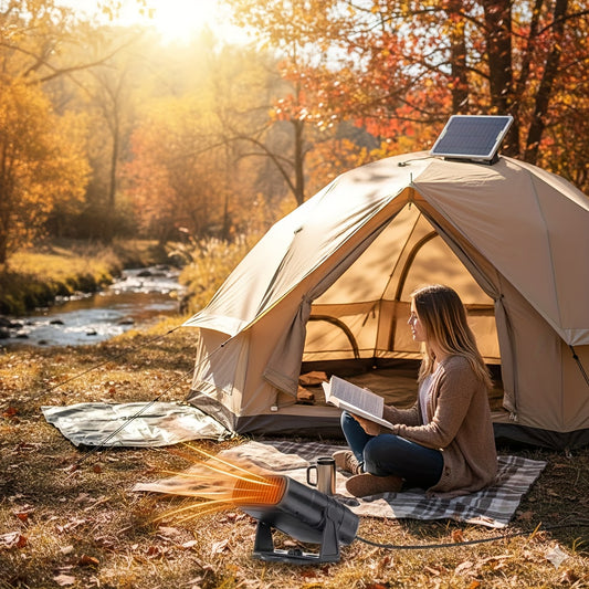 PET Fast Heating Ceramic Heater – Monocrystalline Solar Outdoor Camping Heater