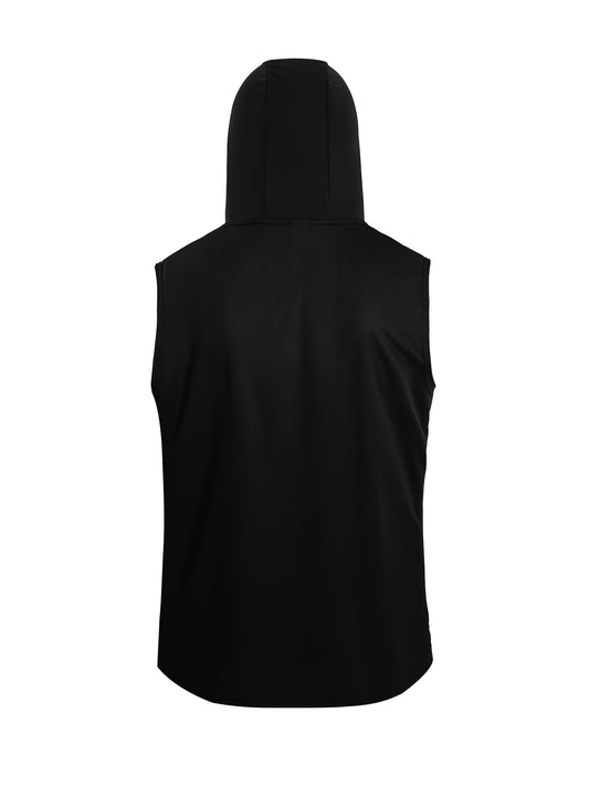 5PCS Men’s Summer Hooded Vest Set – Breathable Moisture-Wicking Athletic Tank Tops