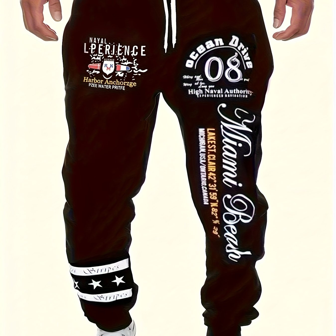 Men's Casual Cuffed Drawstring Sweatpants