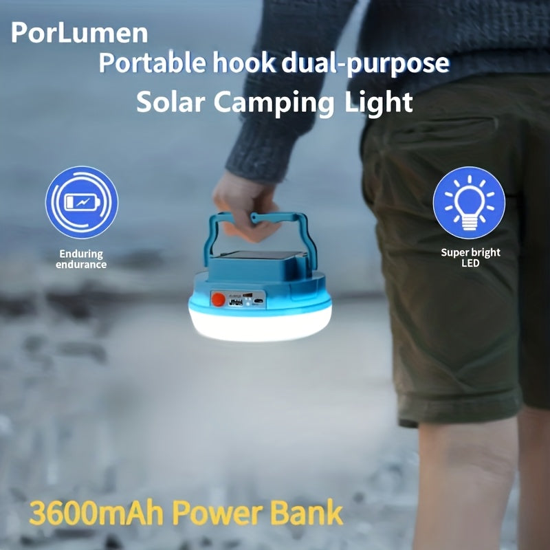 Powerful Hanging Lantern with 3 Light Modes, Large 5000mAh Battery for Extend
