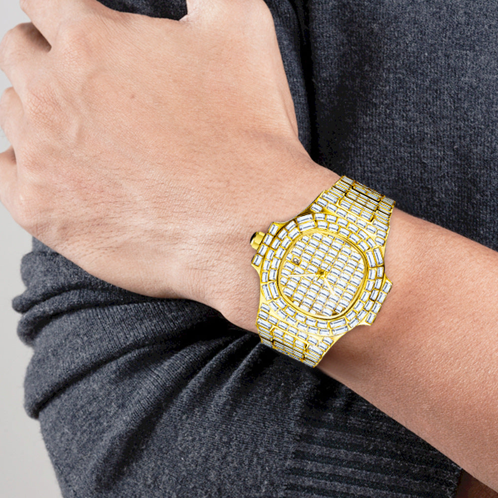 High-Grade Full Drill Square Watch