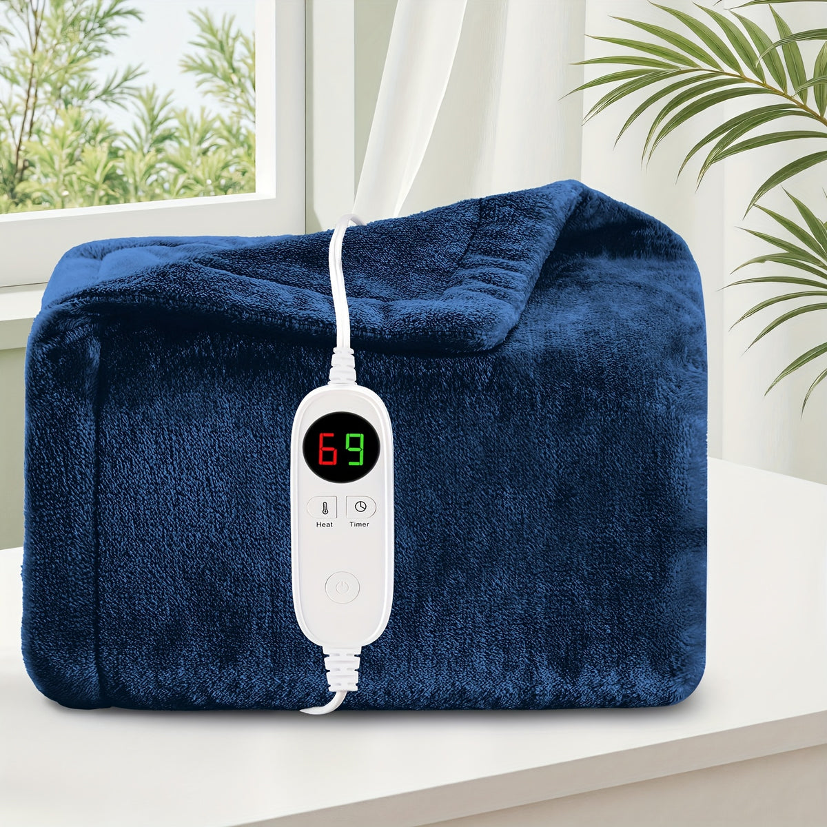 Heated Electric Blanket – All Sizes | Cozy Warm Double-Sided Flannel
