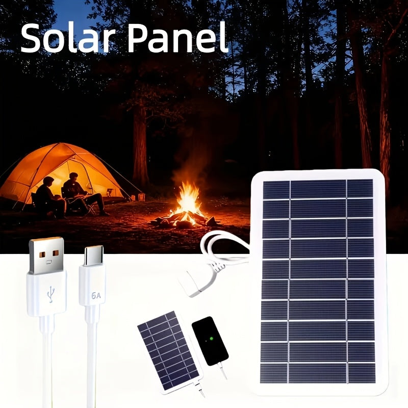 2W Portable Solar Charger with USB – Compact & Lightweight Outdoor Power Solution