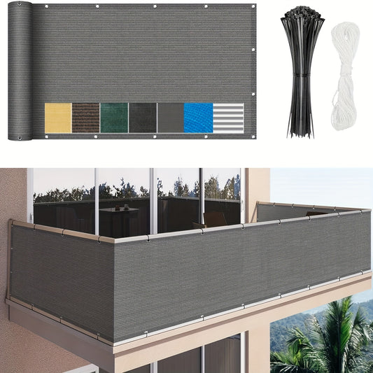 [3x16ft Privacy Screen Fence Cover Net – Windproof, Sun Shade Outdoor Protection]