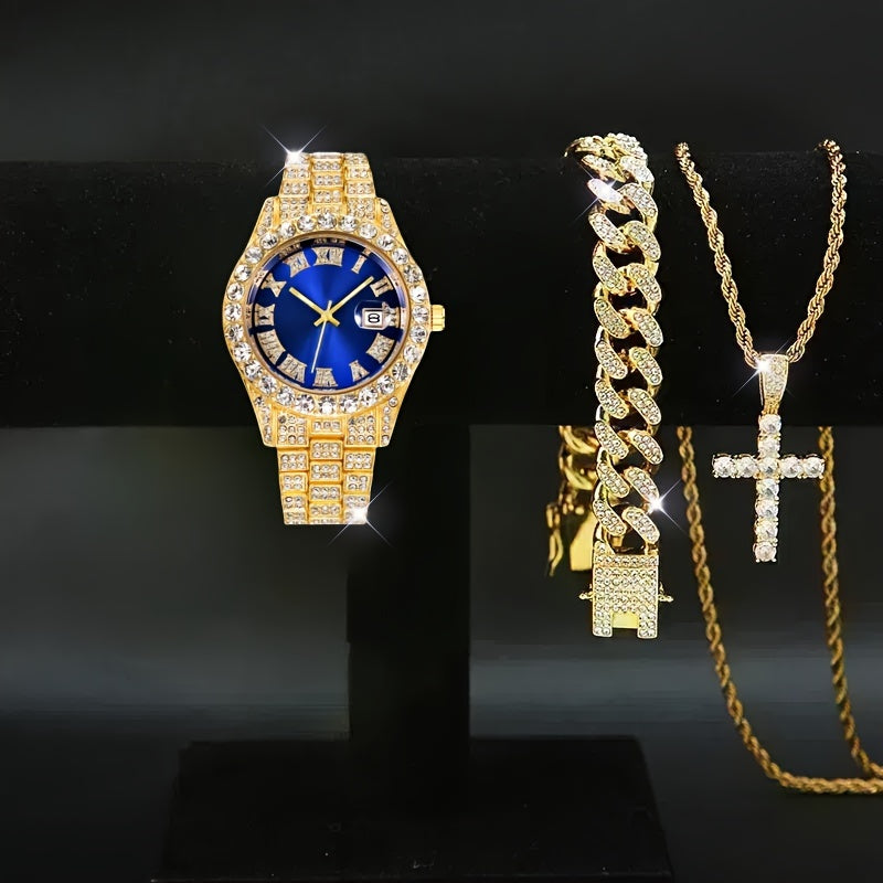 Mayer Migu Men's Watch & Accessories Set – 3 or 4 Piece Gift Collection