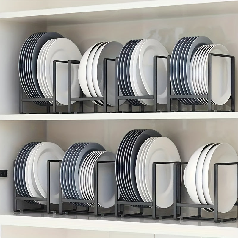 2pcs Space-Saving Stainless Steel Dish Rack