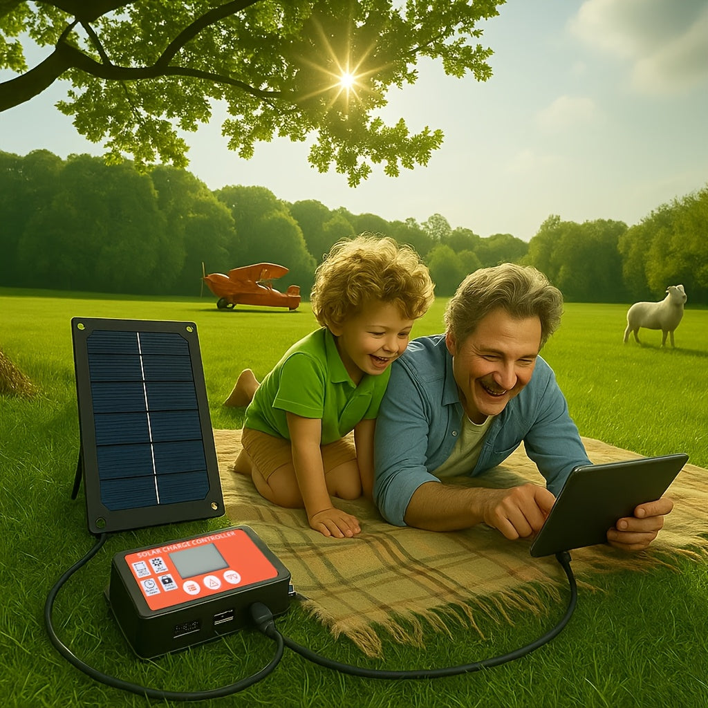 18V Portable Solar Panel Kit with 100A Controller