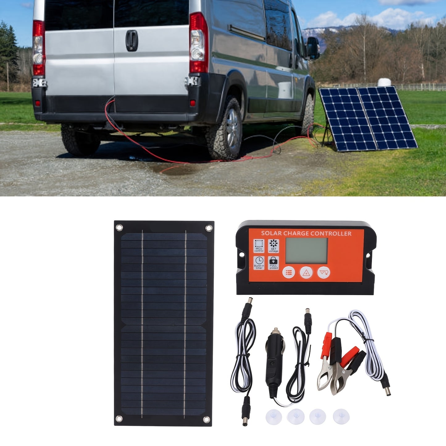18V Portable Solar Panel Kit with 100A Controller