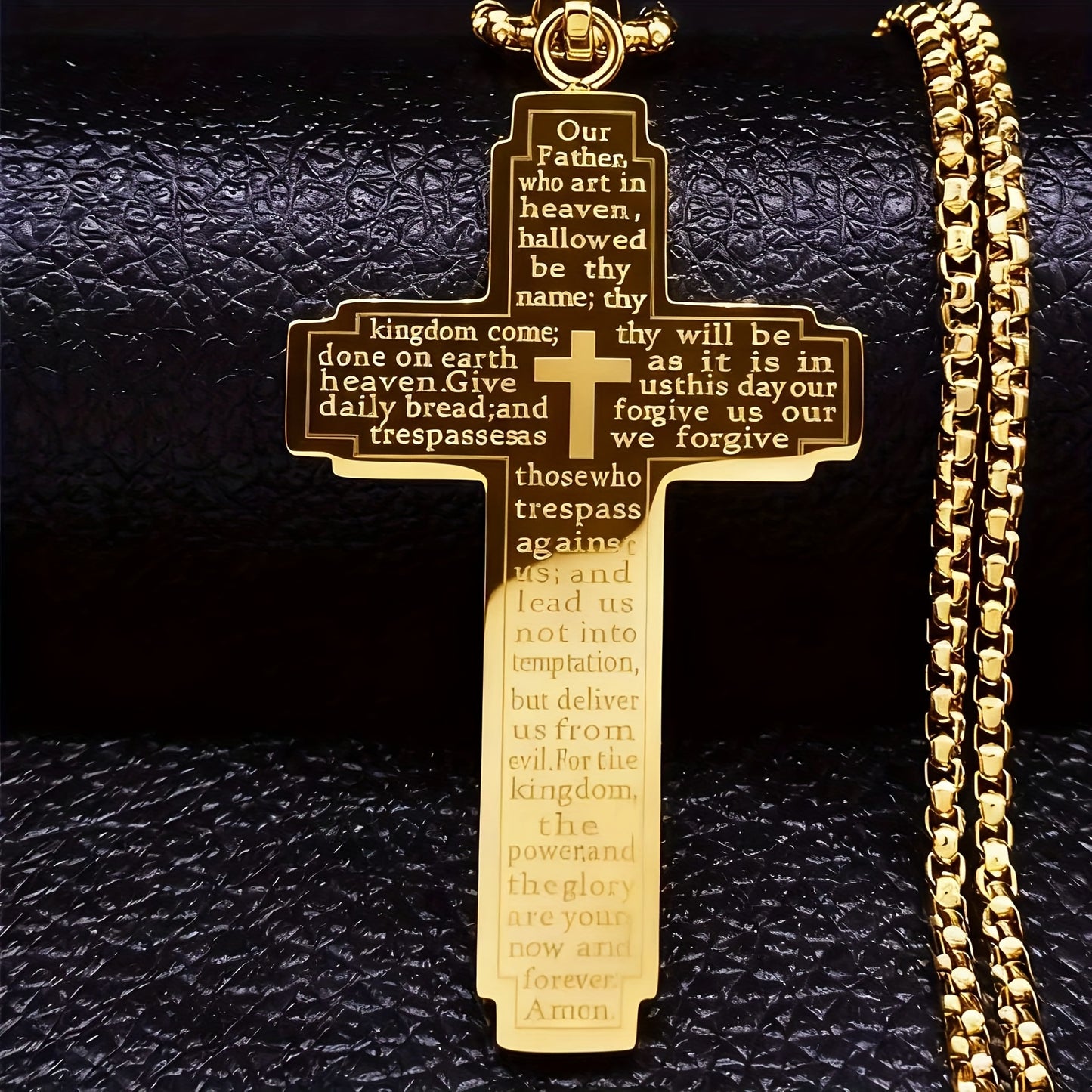 1pc Christian Cross Pendant Necklace