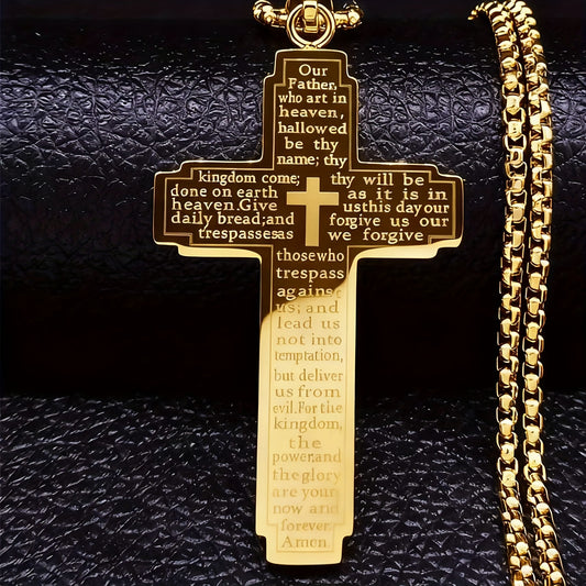 1pc Christian Cross Pendant Necklace