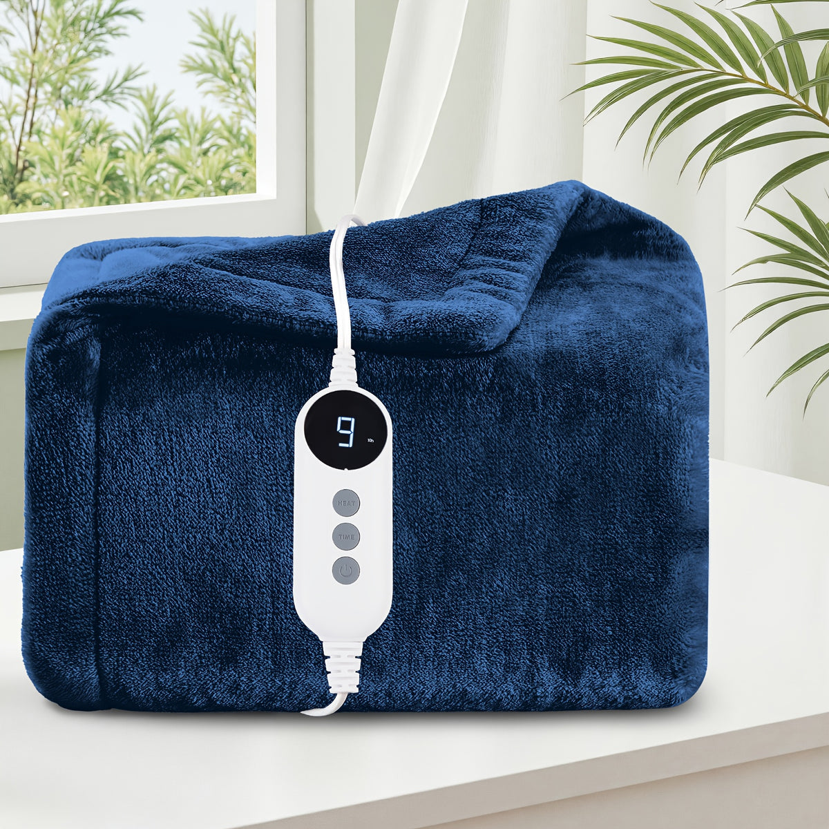 Heated Electric Blanket – All Sizes | Cozy Warm Double-Sided Flannel