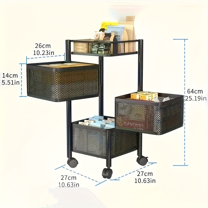 multi-functional rotating storage rack